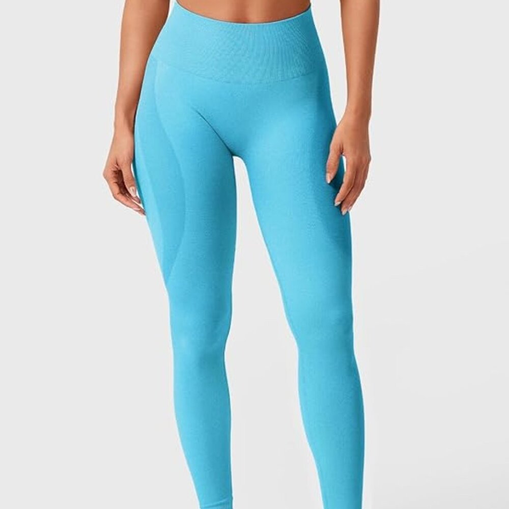 Women Seamless Leggings Smile Contour High Waist Workout Gym Yoga Pants